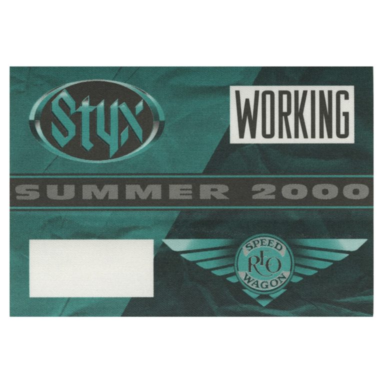 REO Speedwagon 2000 Arch Allies Concert Tour Working Backstage Pass