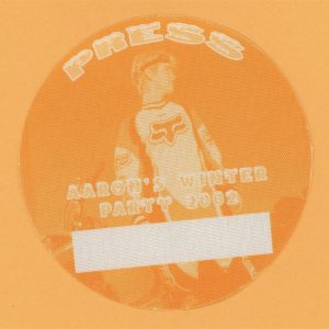 Aaron Carter 2002 Rap & Retro Concert Tour PRESS Backstage Pass