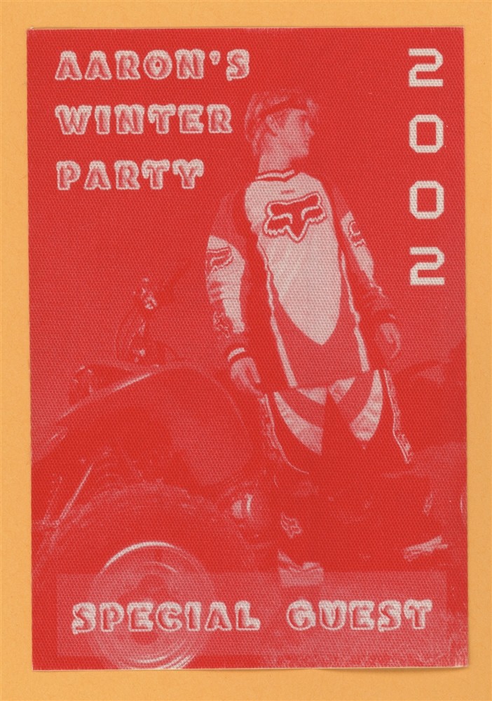 Aaron Carter 2002 Rap & Retro Concert Tour SPECIAL GUEST Backstage Pass