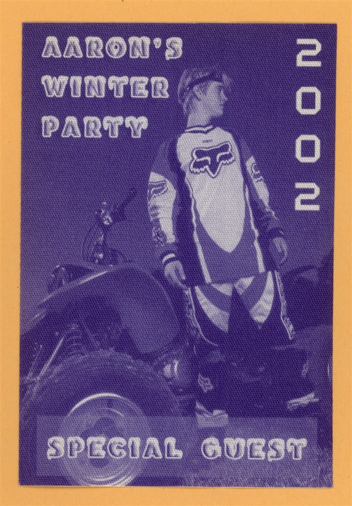 Aaron Carter 2002 Rap & Retro Concert Tour SPECIAL GUEST Backstage Pass