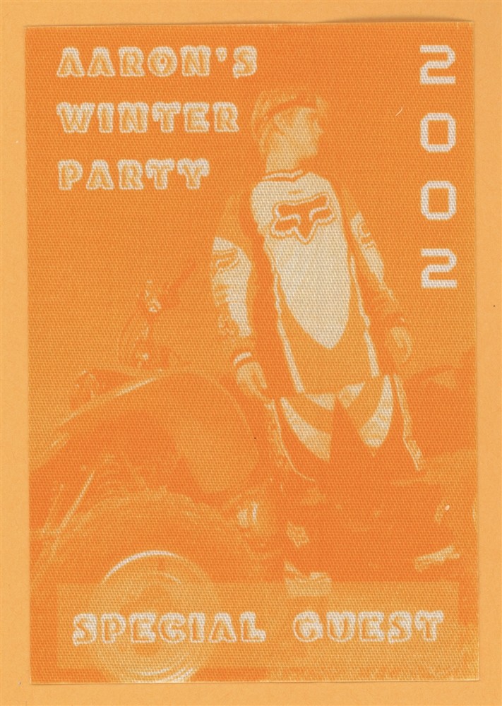 Aaron Carter 2002 Rap & Retro Concert Tour SPECIAL GUEST Backstage Pass