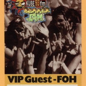 Tupac Shakur 2pac 1993 Summer Jam Concert Tour VIP Backstage Pass