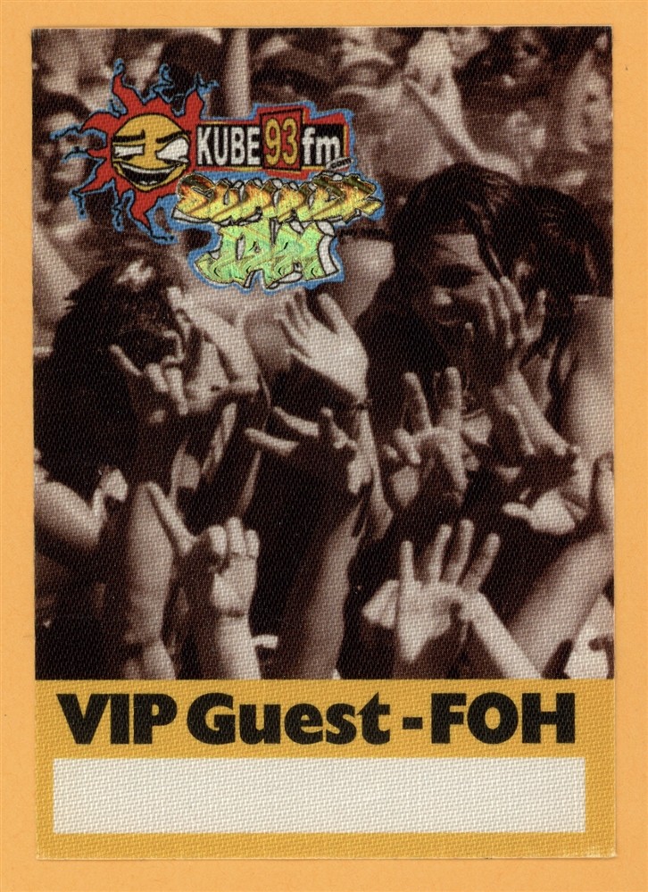 Tupac Shakur 2pac 1993 Summer Jam Concert Tour VIP Backstage Pass