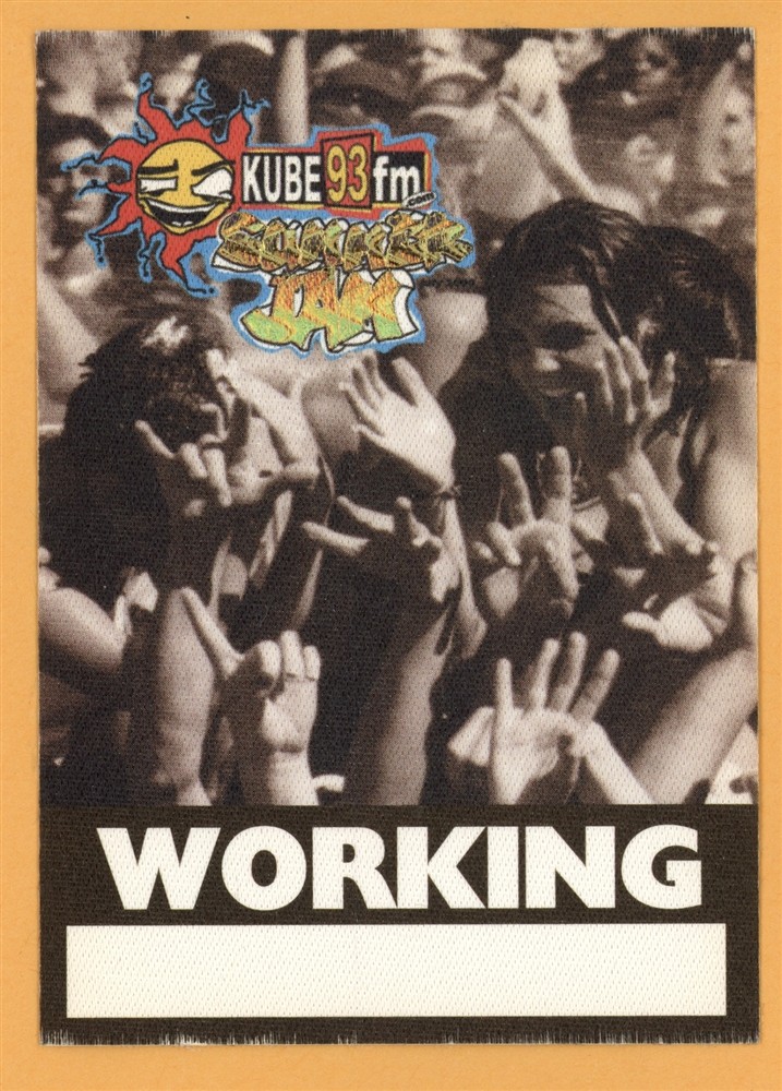 Tupac Shakur 2pac 1993 Summer Jam Concert Tour Working Backstage Pass