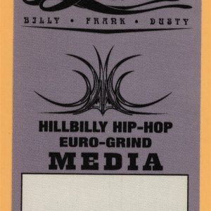 ZZ Top 2002 Hillbilly Hip Hop Concert Tour Media Backstage Pass