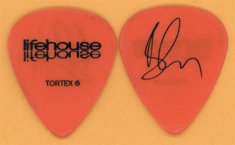 Lifehouse Ben Carey Vintage Guitar Pick - 2010 Smoke and Mirrors Tour