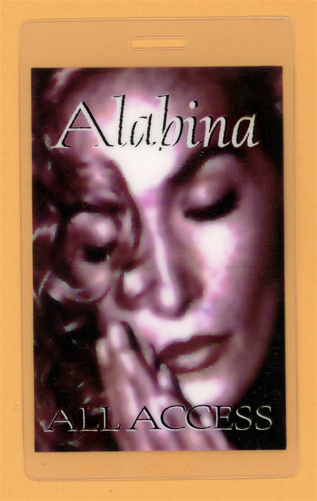 Alabina 1996 Astor Place All Access Laminated Backstage Pass