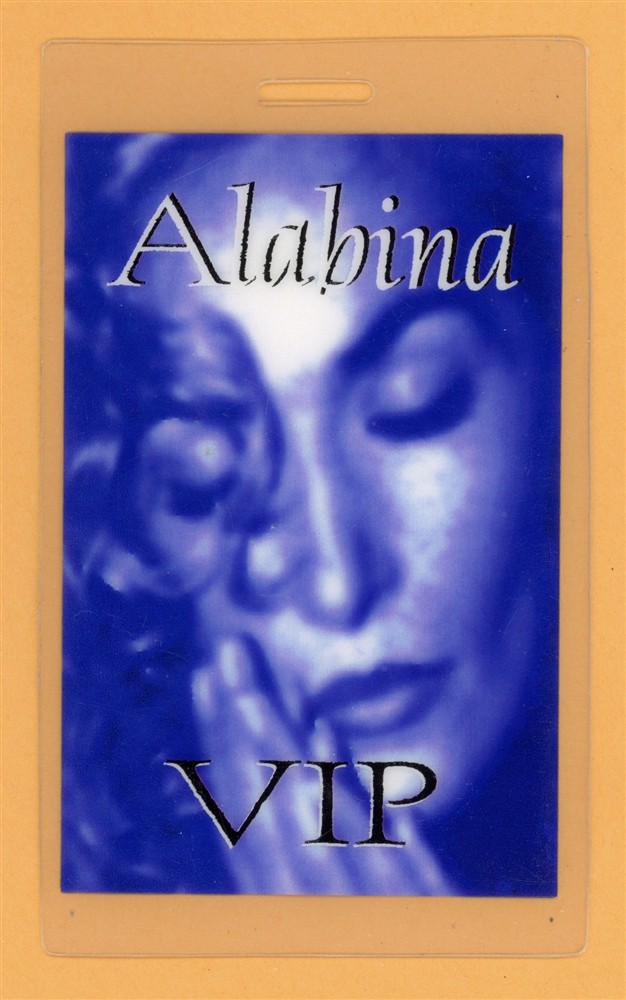 Alabina 1996 Astor Place VIP Laminated Backstage Pass