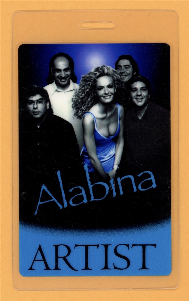 Alabina 1999 Sahara Artist Laminated Backstage Pass