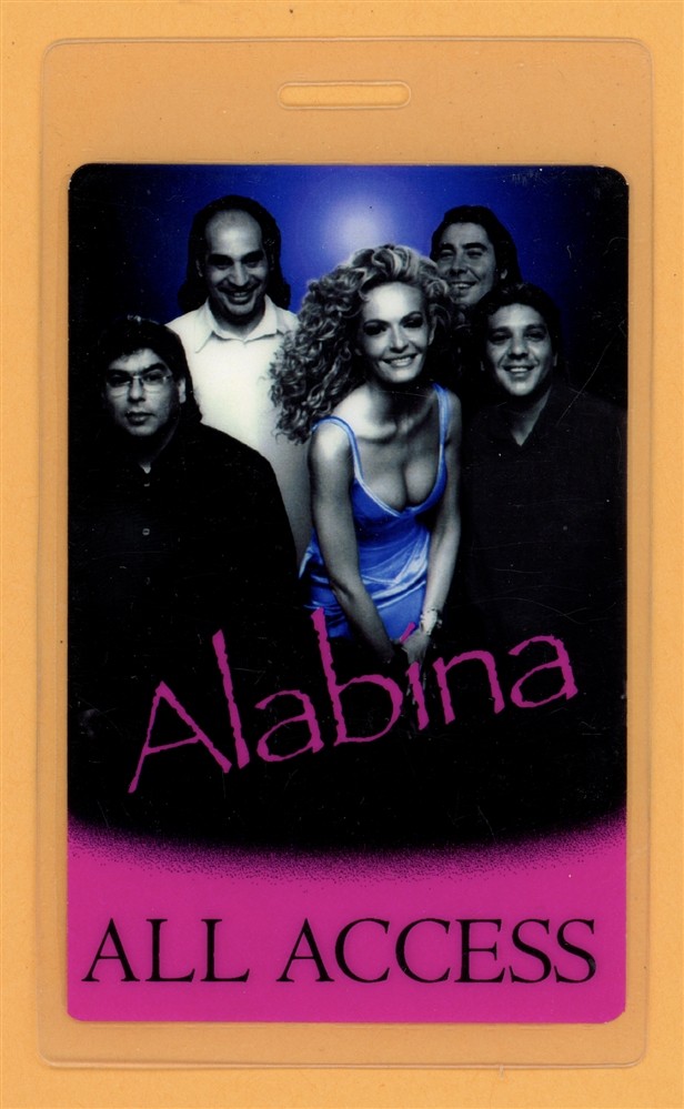 Alabina 1999 Sahara All Access Laminated Backstage Pass