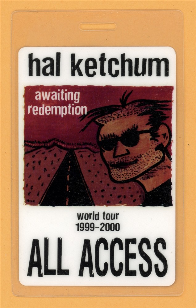 Hal Ketchum 1999 Awaiting Redemption All Access Laminated Backstage Pass