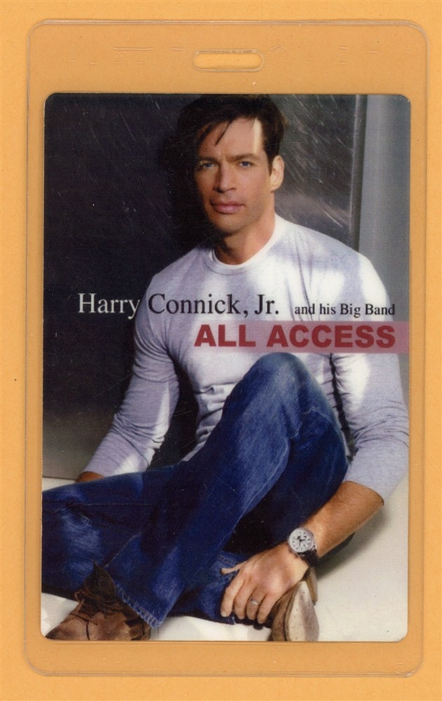 Harry Connick Jr. 2001 30 Tour All Access Laminated Backstage Pass
