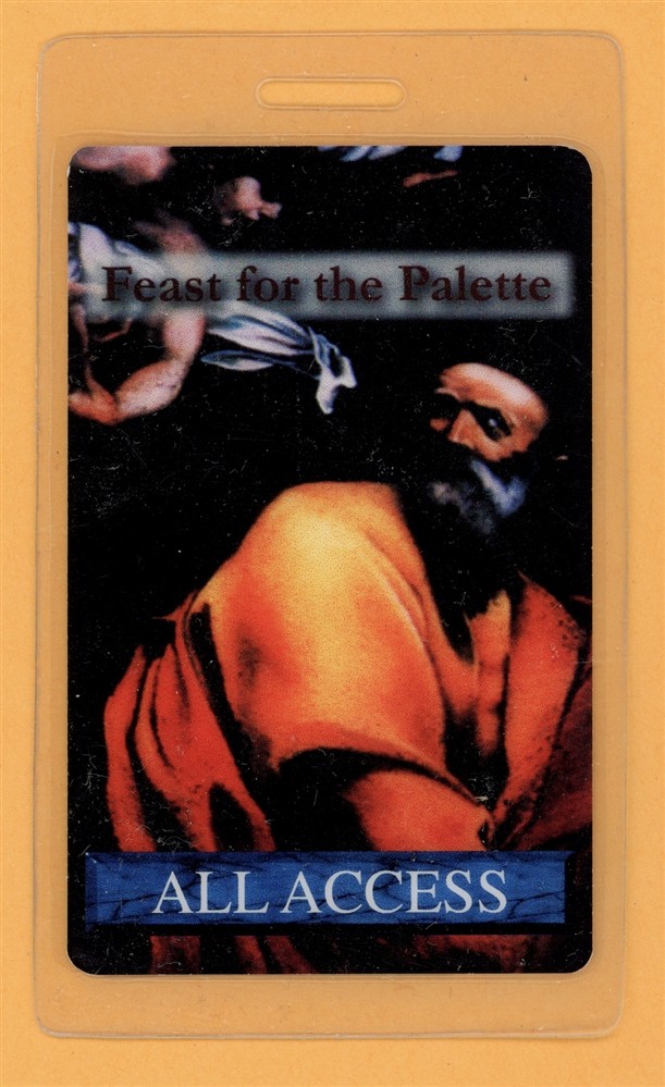 Feast for the Pallette Tour All Access Laminated Backstage Pass