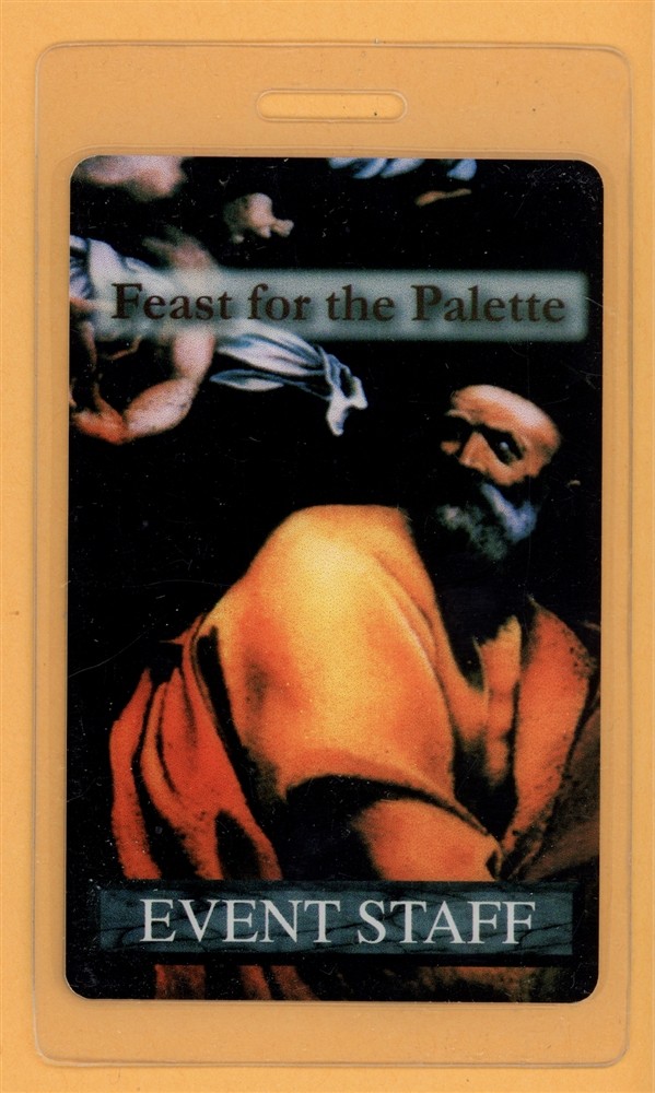 Feast for the Pallette Tour Event Staff Laminated Backstage Pass