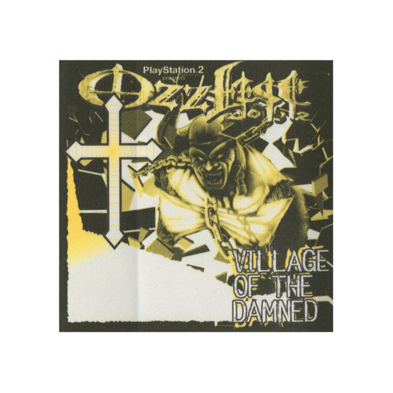 Ozzy Osbourne 2002 Ozzfest Concert Tour Village of the Damned Backstage Pass