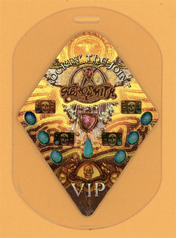 Aerosmith 2006 Rockin Joint Tour w/ Lenny Kravitz VIP Laminated Backstage Pass