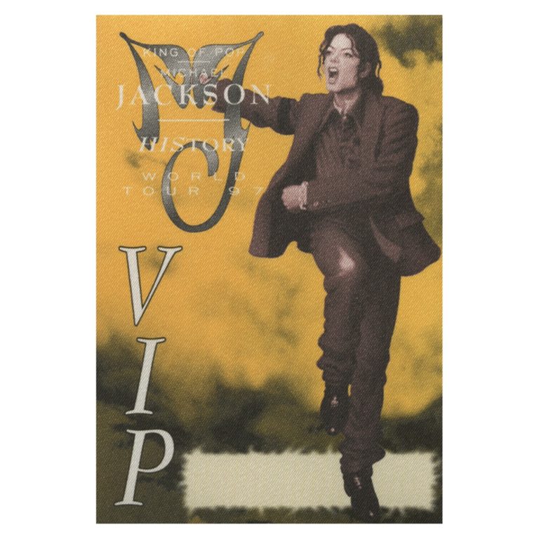 Michael Jackson 1997 History Concert Tour VIP Backstage Pass