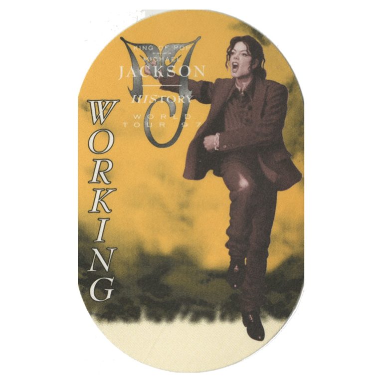 Michael Jackson 1997 History Concert Tour Working Backstage Pass