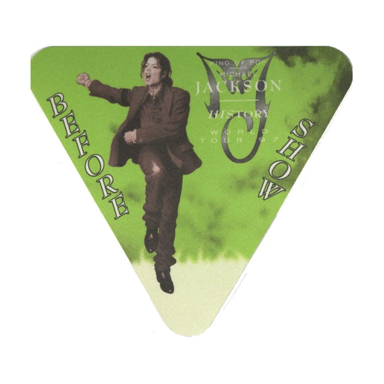 Michael Jackson 1997 History Concert Tour Before Show Backstage Pass