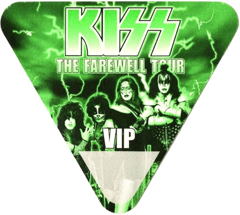 KISS 2000 Farewell Concert Tour VIP Backstage Pass