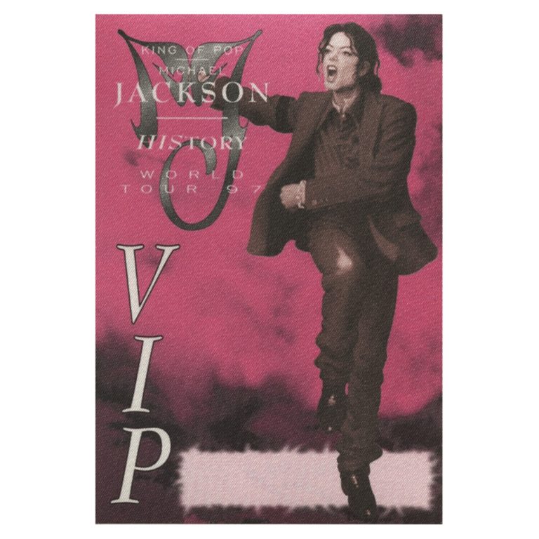 Michael Jackson 1997 History Concert Tour VIP Backstage Pass
