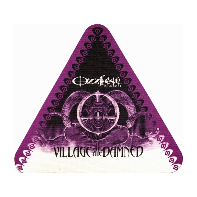 Ozzy Osbourne 2001 Black Sabbath Ozzfest Concert Tour Damned Backstage Pass