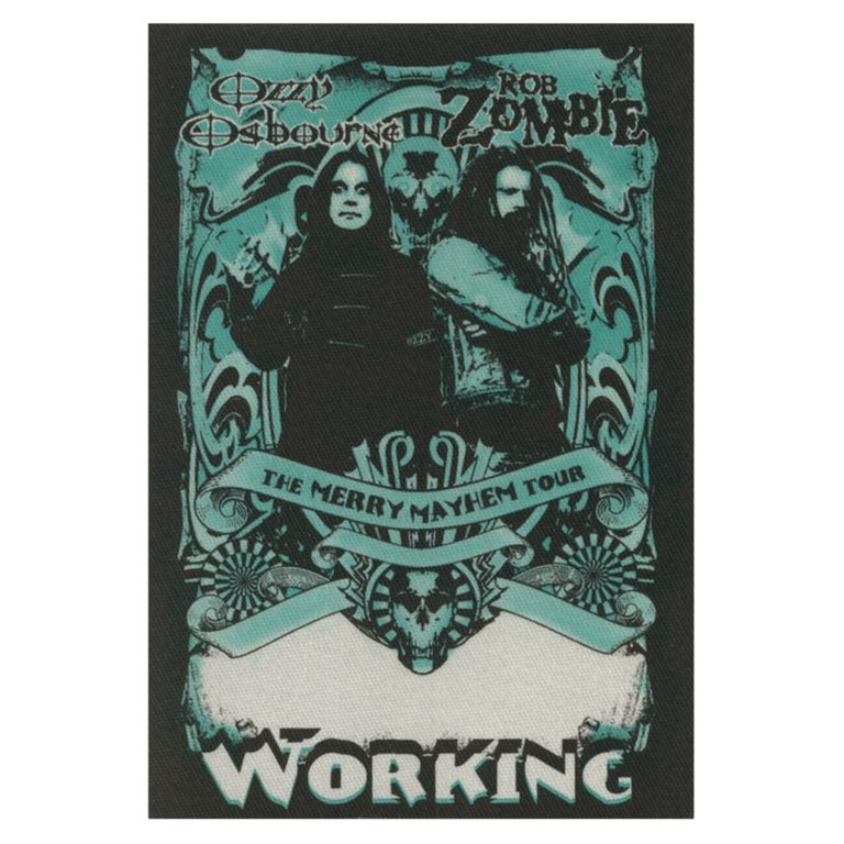 Ozzy Osbourne 2001 Merry Mayhem Concert Tour Working Backstage Pass