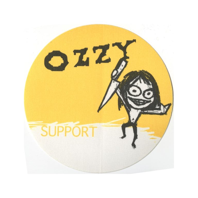 Ozzy Osbourne 1995 Ozzmosis Concert Tour Support Backstage Pass