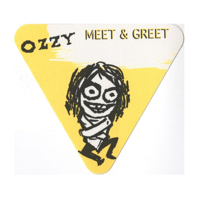 Ozzy Osbourne 1995 Ozzmosis Concert Tour Meet & Greet Backstage Pass