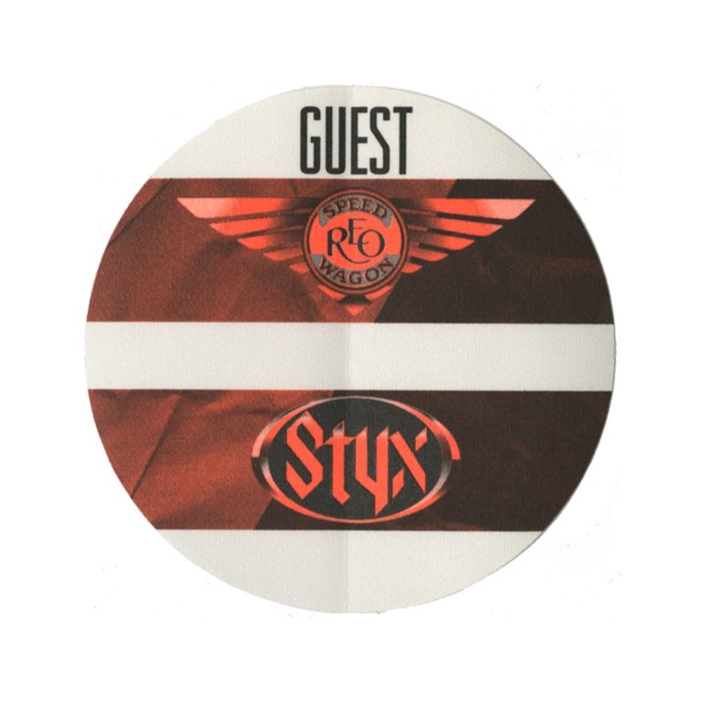 REO Speedwagon 2000 Arch Allies Concert Tour Guest Backstage Pass