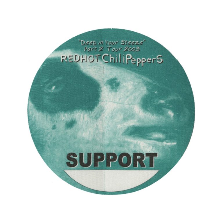 Red Hot Chili Peppers 2003 By the Way Concert Tour Support Backstage Pass