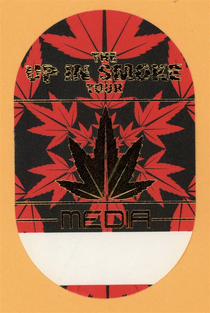 Eminem 2000 Up In Smoke Tour w/ Snoop Dogg, Dr. Dre MEDIA Backstage Pass