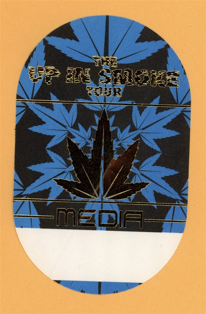 Eminem 2000 Up In Smoke Tour w/ Snoop Dogg, Dr. Dre MEDIA Backstage Pass
