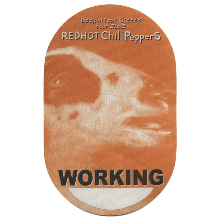 Red Hot Chili Peppers 2003 By the Way Concert Tour Working Backstage Pass