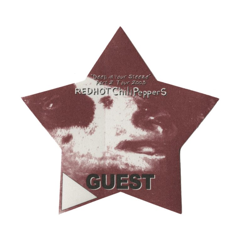 Red Hot Chili Peppers 2003 By the Way Concert Tour Guest Backstage Pass