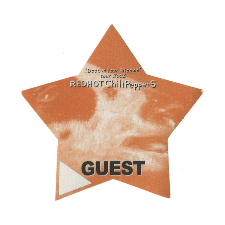 Red Hot Chili Peppers 2003 By the Way Concert Tour Guest Backstage Pass