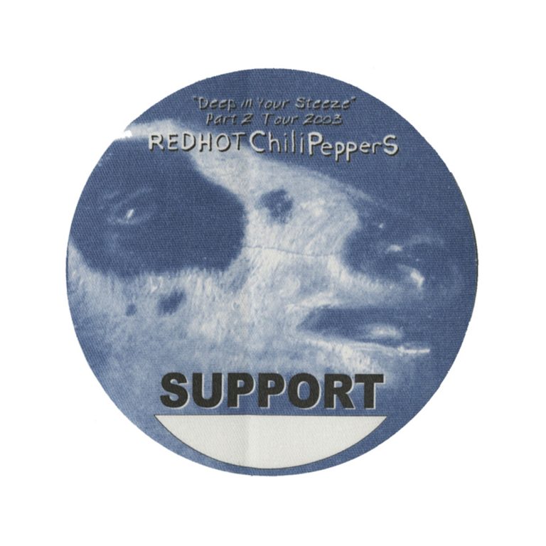 Red Hot Chili Peppers 2003 By the Way Concert Tour Support Backstage Pass