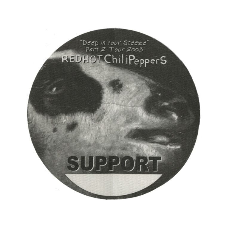 Red Hot Chili Peppers 2003 By the Way Concert Tour Support Backstage Pass