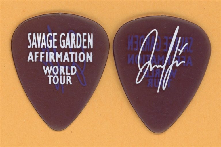 Savage Garden Daniel Jones Vintage Guitar Pick - 1999 Affirmation Tour