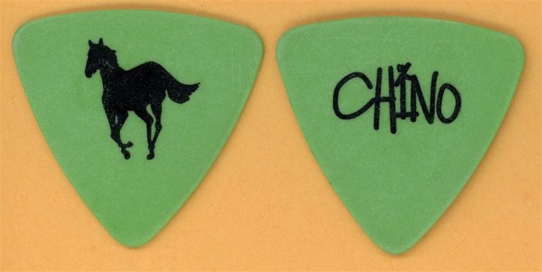 Deftones Chino Moreno Vintage Guitar Pick - 2000 White Pony Tour