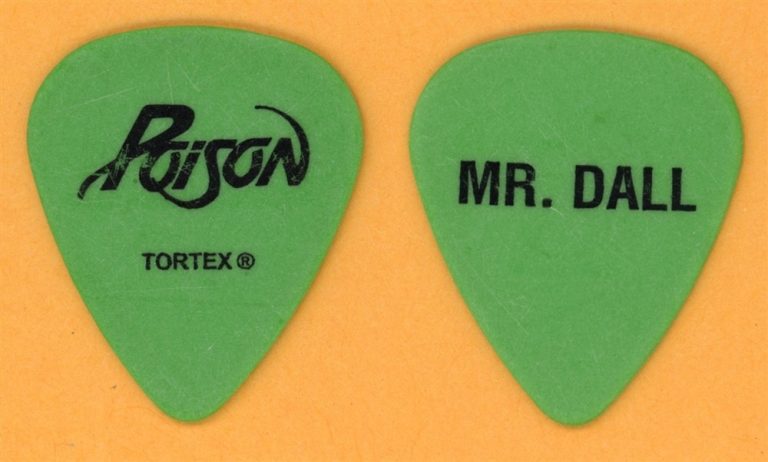 Poison Bobby Dall MR. DALL Vintage Guitar Pick - 2018 World Tour