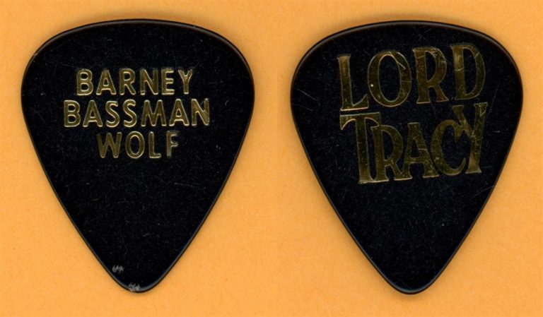 Lord Tracy Barney Bassman Wolf Vintage Guitar Pick - 1989 Tour