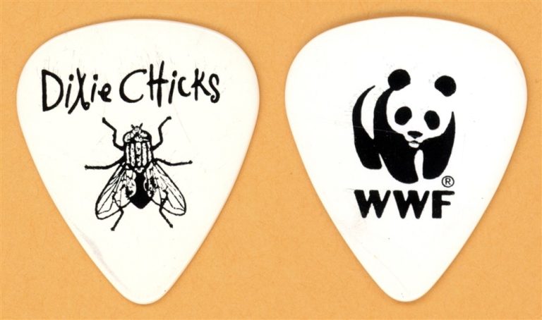 Dixie Chicks WWF Vintage Guitar Pick - 1999 Fly Tour