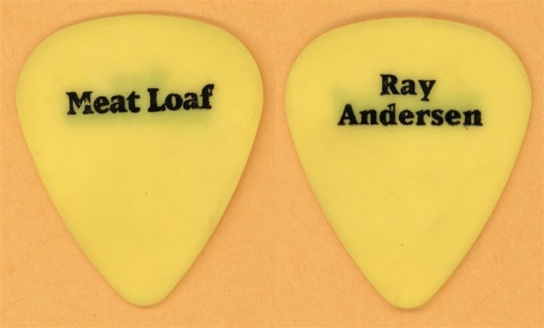 Meat Loaf Ray Anderson Vintage Guitar Pick - 1999 Tour