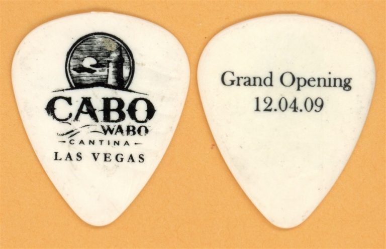 Van Halen Sammy Hagar Vintage Tour Guitar Pick - 2009 Cabo Grand Opening