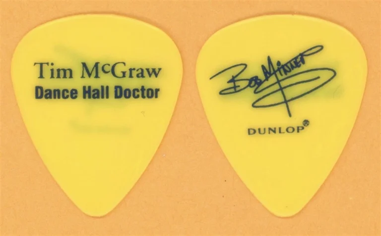 Tim McGraw Bob Miner Vintage Guitar Pick - 2002 Dance Hall Doctor Tour