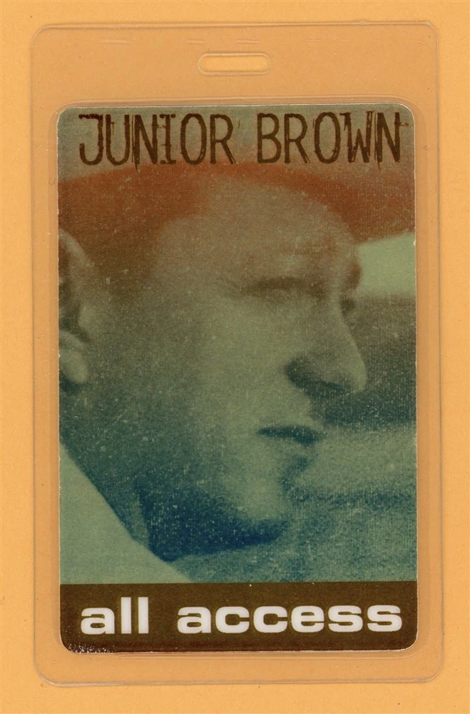 Junior Brown 2004 Tour All Access Laminated Backstage Pass