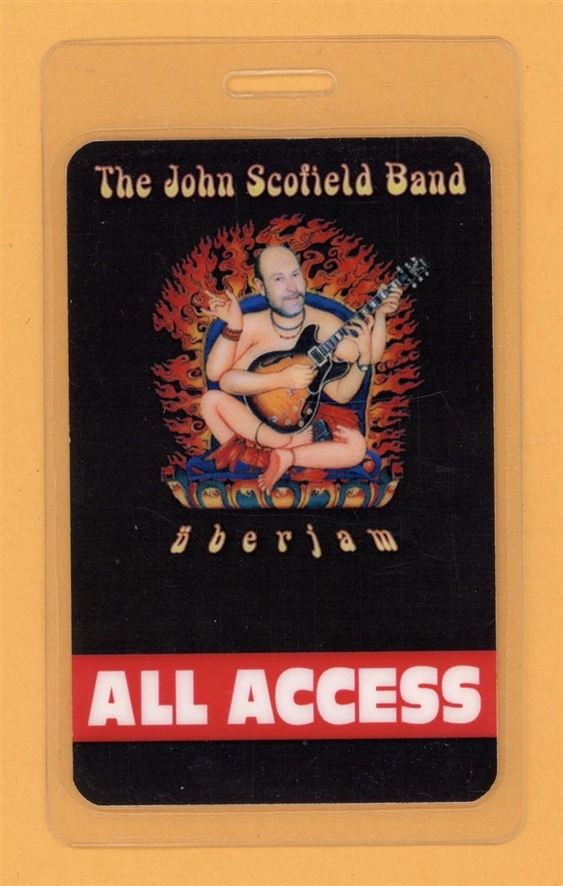 John Scofield Band 2002 Uberjam Tour All Access Laminated Backstage Pass