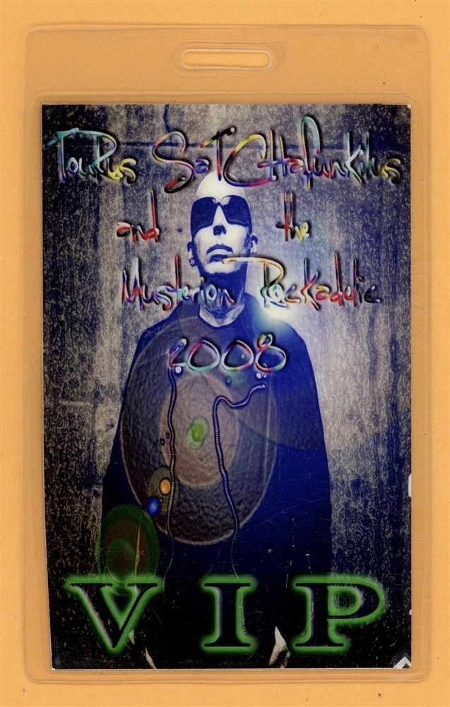 Joe Satriani 2009 Musterion of Rock VIP Laminated Backstage Pass