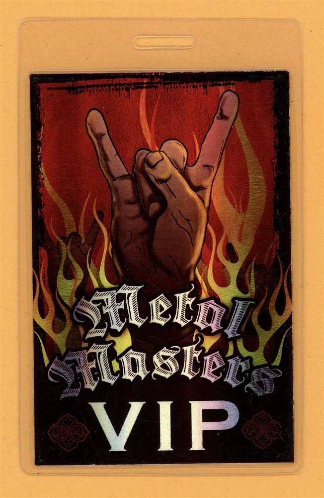 Judas Priest 2008 Motorhead Heaven & Hell Tour VIP Laminated Backstage Pass